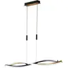 Image de Fischer & Honsel, Suspension, Honsel Torcido LED Suspension 26,3W Tunable white contrôlable dimmable Verre acrylique noir sable