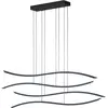 Image de Fischer & Honsel, Suspension, Honsel Fisk LED Suspension 75,2W Tunable white contrôlable dimmable noir sable + télécommande
