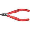 Image de Knipex, Coupe-boulons + pince coupante diagonale, Pince coupante de côté pour l'électronique (125 mm)