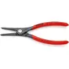 Image de Knipex, Pinces, Pince à circlips de précision DIN 5254 A L180mm droite D.19-60mm gris atram. Poignées Ku... (180 mm)