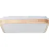 Image de Brilliant, Applique + plafonnier, Tumeo LED Plafonnier 40x40cm bois clair/blanc (2400 lm)