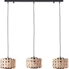 Image de Brilliant, Suspension, Suspension Woodline 3 lampes bambou (E27)