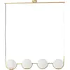 Image de Brilliant, Suspension, Klint suspension 4flg bois/laiton verre/métal 4x D45, E14, 40 W (E14)