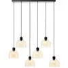 Image de Brilliant, Suspension, Casto Lampe à suspendre 5 flammes noir/ambre (E27)