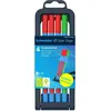 Image de Schneider, Stylo, 4 stylos à bille Slider Edge XB kit de correction pour enseignants bleu couleurs assorties (4x)