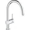 Image de Grohe, Robinetterie de cuisine, Mitigeur d'évier Minta 1/2 pouce, bec C, basse pression chrome