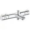 Image de Grohe, Robinetterie de salle de bains, Mitigeur thermostatique de douche Grohtherm 800 Cosmopolitan avec garniture de douche