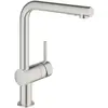 Image de Grohe Minta keukenkraan met uittrekbare handdouche dualspray supersteel