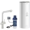 Image de Grohe, Robinetterie de cuisine, Robinet de cuisine avec fonction filtre et eau bouillante Red Duo supersteel matt 30325