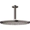 Image de Grohe, Pommeau de douche, Ensemble de douche de tête RAINSHOWER C 310 bec de plafond 142mm hard graphite (1 Type de jet, 8.50 l/min)