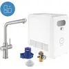 Image de Grohe, Robinetterie de cuisine, Robinet de cuisine avec fonction filtre Blue supersteel matt 31347