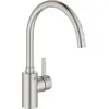 Image de Grohe, Robinetterie de cuisine, Robinet de cuisine avec mitigeur Eurosmart Cosmopolitan supersteel matt 32843