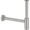 Image de Grohe, Siphon, Siphon design 1 1/4" 28912DC0 supersteel (Matériel de montage de siphon, 1 1/4")