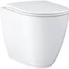 Image de Grohe, Cuvette toilettes + bidet, WC au sol ESSENCE avec réservoir back to wall PG/awe