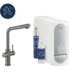 Image de Grohe, Robinetterie de cuisine, Robinet de cuisine avec fonction filtre Blue hard graphite brossé 31454