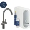 Image de Grohe, Robinetterie de cuisine, Küchenarmatur mit Filterfunktion Blue hard graphite gebürstet 31455