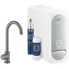 Image de Grohe, Robinetterie de cuisine, Robinet eau froide Blue hard graphite brossé 31498
