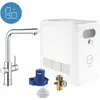 Image de Grohe, Robinetterie de cuisine, Ensemble de becs en L bleu professionnel