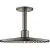 Image de Grohe, Pommeau de douche, Pomme RAINSHOWER SMARTACTIVE 310 sortie de plafond 142mm hard graphite brossé (2 Types de jets, 25 l/min)