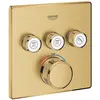 Image de Grohe, Robinetterie de salle de bains, Thermostat GROHTHERM SMARTCONTROL eck 3 absp.ve. cool sunrise brossé