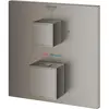 Image de Grohe, Robinetterie de salle de bains, Baignoire thermique Batt. GROHTHERM CUBE ec m 2-W-Umst. hard graphite brossé