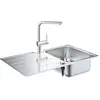 Image de Grohe, Évier, Minta Ensemble évier et robinetterie de cuisine (évier à poser) (Éviers à poser, 86 cm, 50 cm)
