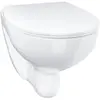 Image de Grohe, Cuvette toilettes + bidet, WC suspendu à chasse d'eau Bau Keramik, avec siège, variante Slim, Soft-Close