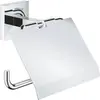 Image de Grohe, Dérouleur de papier toilette, Start Cube QuickFix distributeur de papier toilette, avec couvercle, adhésif, chromé