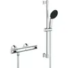 Image de Grohe, Système de douche, Precision Flow QuickFix Thermostat-Duscharmatur und Vitalio Start 110 Brausestangenset, Länge 600mm