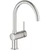 Image de Grohe Minta keukenmengkraan met draaibare C-uitloop supersteel
