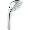 Image de Grohe, Pommeau de douche, Handbrause Relexa 100 five 28796000 10 cm chrom (5 Types de jets, 21 l/min)