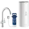 Image de Grohe, Robinetterie de cuisine, Küchenarmatur mit Filterfunktion und kochend heisses Wasser GROHE Red Duo chrom glänzend 30079001