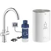 Image de Grohe, Robinetterie de cuisine, Robinet de cuisine avec fonction filtre et eau bouillante GROHE Red Duo chrome brillant 30083001