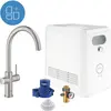 Image de Grohe, Robinetterie de cuisine, Robinet de cuisine avec fonction filtre Blue supersteel mat 31323