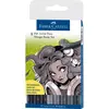 Image de Faber-Castell, Écriture + dessin, Stylo d'artiste MANGA Pitt (8x)