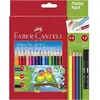 Image de Faber-Castell, Écriture + dessin, Crayon de couleur (24 x)
