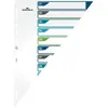 Image de Durable, Classeur : accessoires, Intercalaire A4 + 12 pcs. 1-12 onglets de couleur+trans. Forme.
