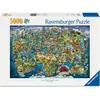 Image de Ravensburger Weltkarte mit Sehenswürdigkeiten (5000 pièces)