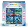 Image de Ravensburger Puzzle UP! créatures marines de, 12004004 - 4 puzzles avec 64, 72, 81, 90 pièces pour (64 pièces)