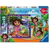 Image de Ravensburger Kinderpuzzle 3x49 Teile - Dora the Explorer (49 pièces)