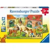 Image de Ravensburger Kleinkinder Puzzle Ferien auf dem Reiterhof (12 pièces)