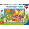 Image de Ravensburger Puzzle pour enfants - Fruits coquins - 2x24 pièces Puzzle pour enfants à partir de 4 ans (24 pièces)