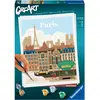 Image de Ravensburger CreArt - Peinture par numéros 23687 - Colorful Paris - dès 12 ans