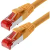Image de Helos Câble patch S/FTP (PIMF) CAT 6 jaune 1,5m Câble patch avec protection anti-pli étroite (S/FTP, SFTP, CAT6, 1.50 m), Câble réseau