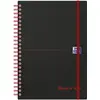 Image de Oxford, Cahier + bloc-notes, Livre à spirales noir et rouge (A5, À rayures, Couverture souple)