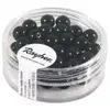 Image de Rayher Perles de cire en verre Renaissance, 6 mm ø, noir