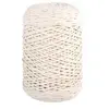 Image de Rayher Fil recyclé tressé, tressé, ø 2mm, elfes, Fil + laine, Beige