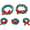 Image de Rayher, Emballage cadeau, Couronnes de Noël miniatures, 5 pièces, Ø 3 + 5 cm (5x)