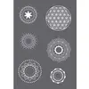 Image de Rayher, Peinture : accessoires, Pochoir "Motifs de mandala", A5