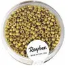 Image de Rayher Perles de rocaille, 2, 6 mm ø, nacre, or, 17 g